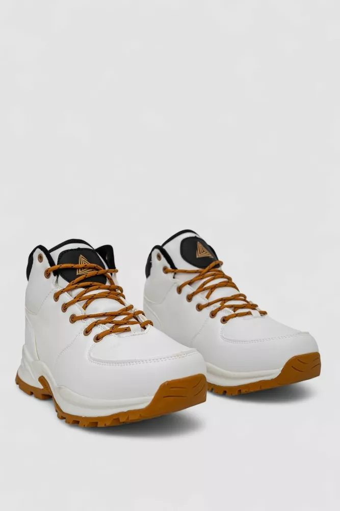 Купить Кроссовки женские зимние на меху  -уценка, цвет бело-желтый, 248RH770-U-58 - Фото №3