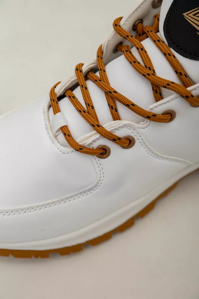 Купити Кросівки чоловічі зимові на хутрі  -уцінка, колір біло-жовтий, 248RH770-U-61 - Фото №8