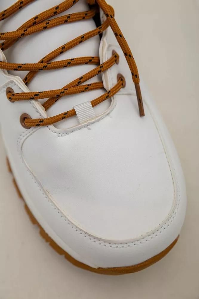 Купити Кросівки чоловічі зимові на хутрі  -уцінка, колір біло-жовтий, 248RH770-U-62 - Фото №8