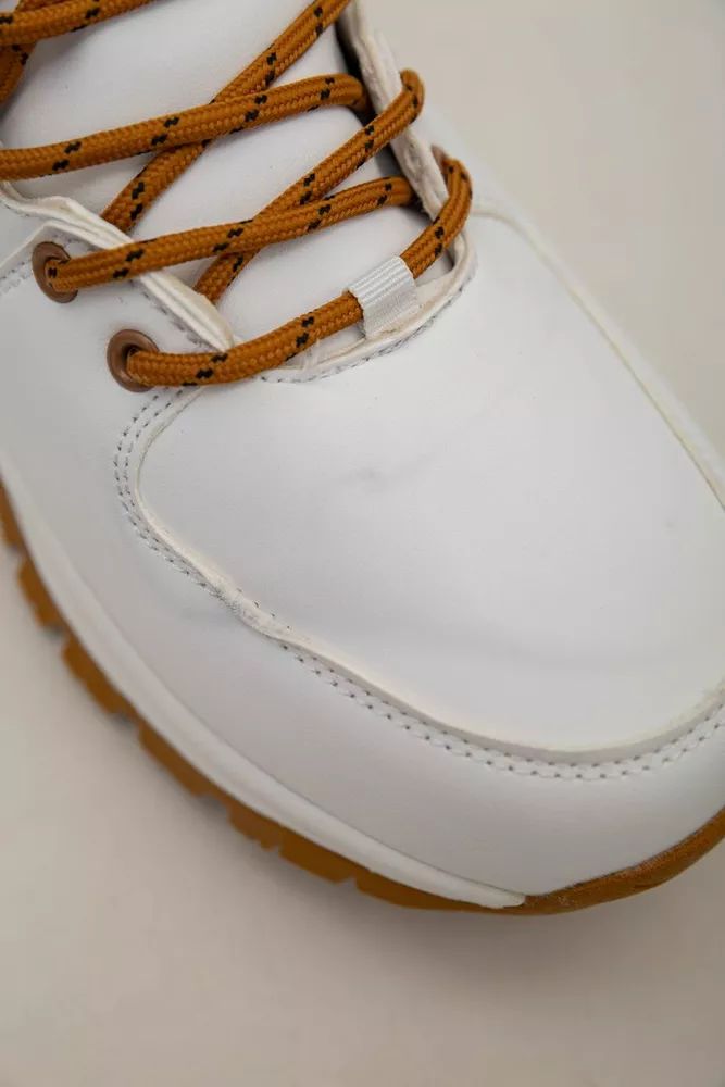 Купить Кроссовки женские зимние на меху  -уценка, цвет бело-желтый, 248RH770-U-63 - Фото №7