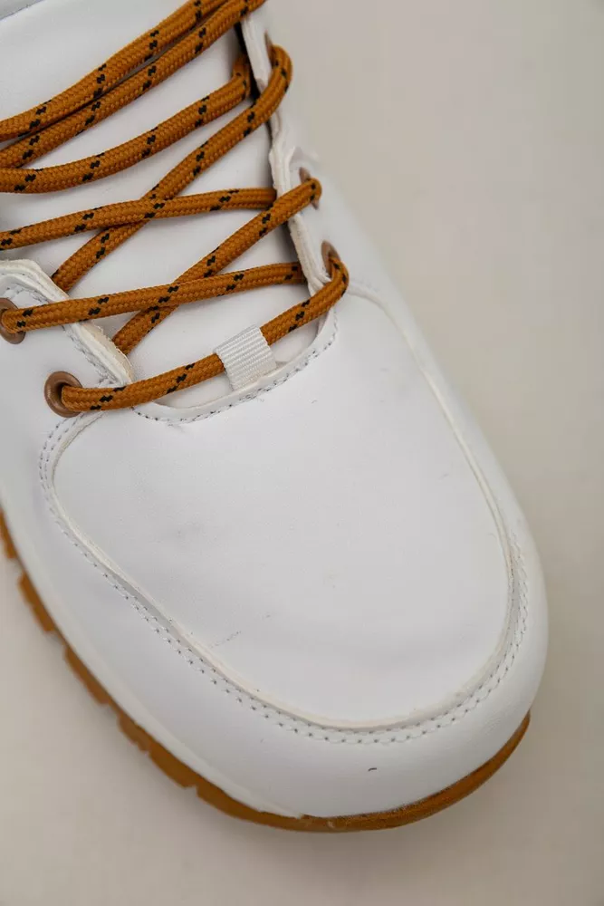 Купить Кроссовки женские зимние на меху  -уценка, цвет бело-желтый, 248RH770-U-65 - Фото №7