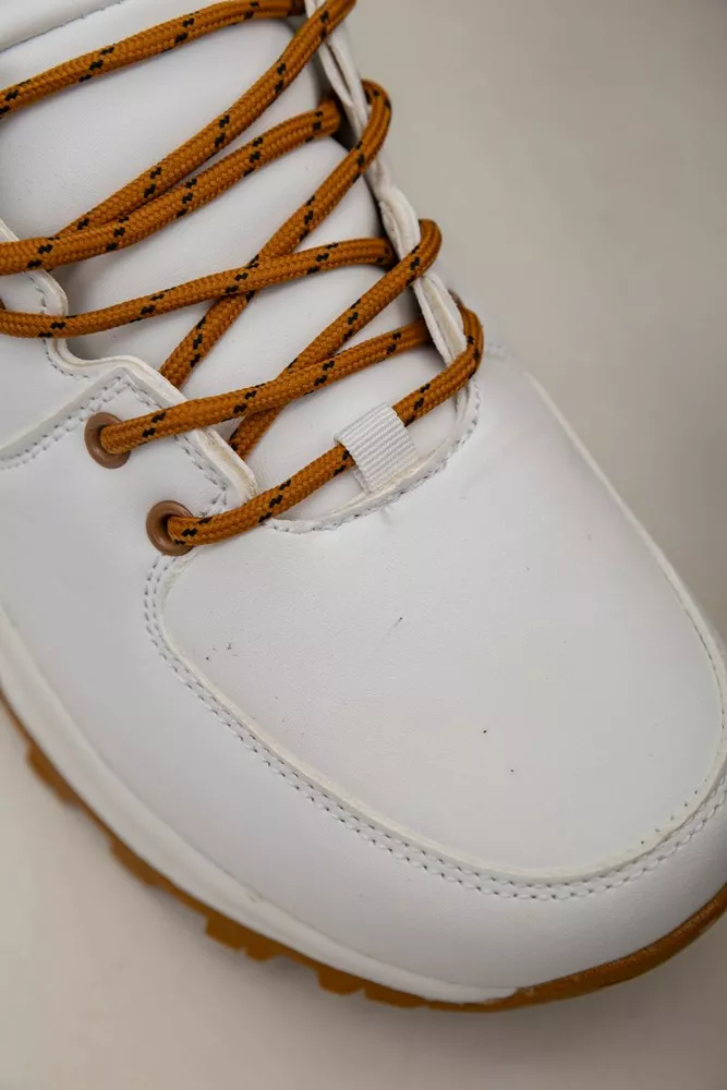 Купить Кроссовки женские зимние на меху  -уценка, цвет бело-желтый, 248RH770-U-65 - Фото №8