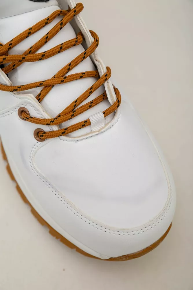 Купити Кросівки чоловічі зимові на хутрі  -уцінка, колір біло-жовтий, 248RH770-U-66 оптом - Фото №8