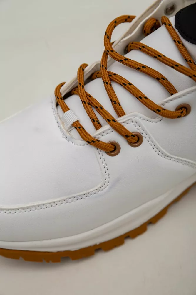 Купити Кросівки чоловічі зимові на хутрі  -уцінка, колір біло-жовтий, 248RH770-U-67 - Фото №7