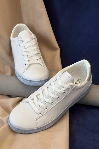 Кеди чоловічі, колір біло-сірий, 248RR233