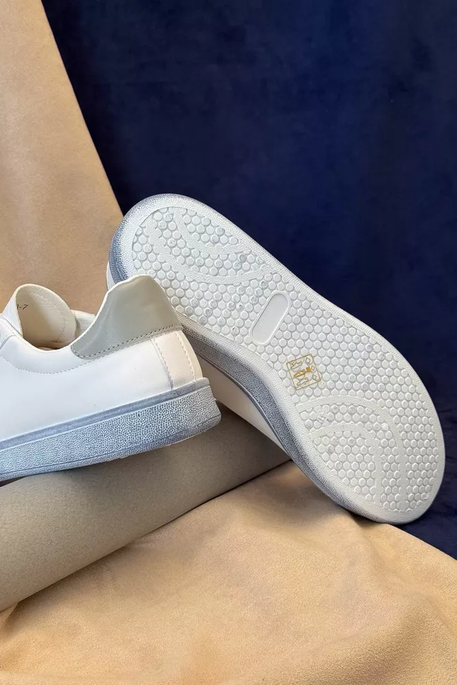 Купить Кеды мужские, цвет бело-серый, 248RR233 - Фото №5