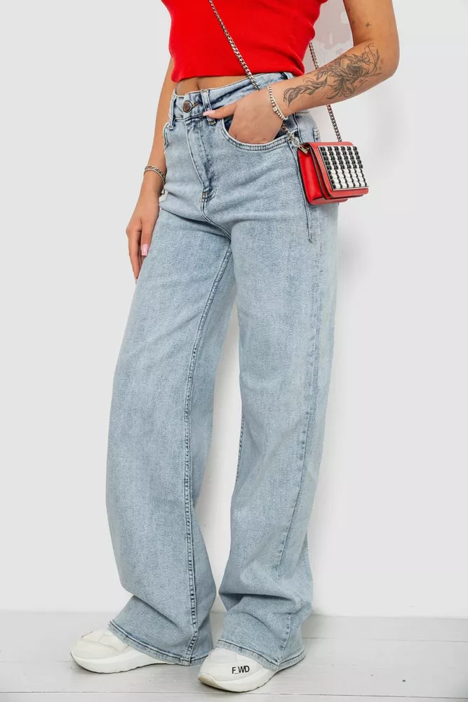 Купить Джинсы женские Trubo, цвет голубой, 244R00559 - Фото №3