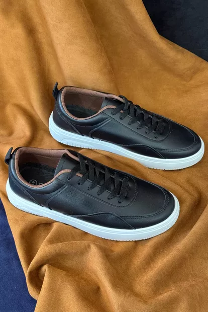 Кеды мужские, цвет черно-белый, 248RR193