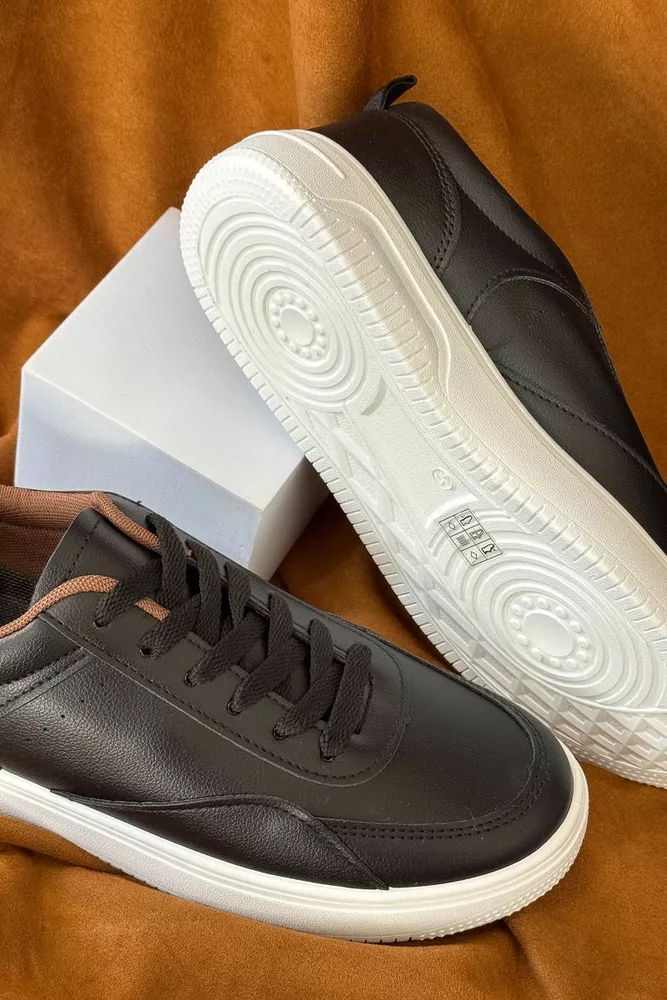 Купить Кеды мужские, цвет черно-белый, 248RR193 - Фото №2