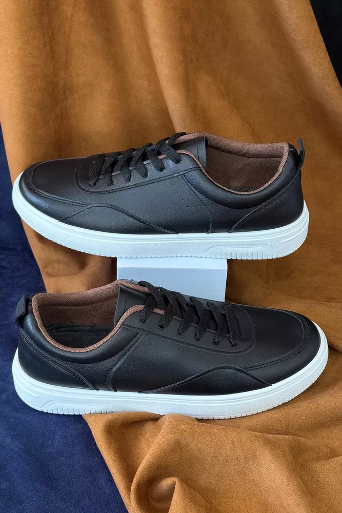 Купить Кеды мужские, цвет черно-белый, 248RR193 - Фото №3