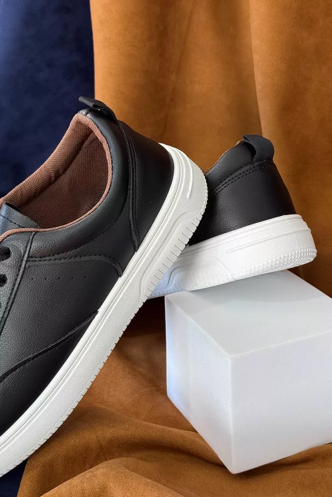 Купить Кеды мужские, цвет черно-белый, 248RR193 - Фото №4