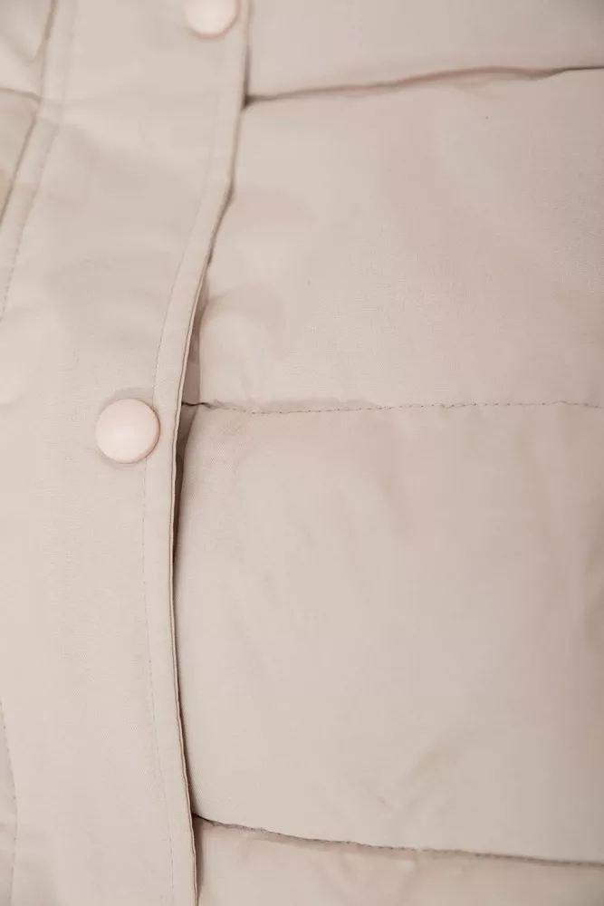 Купить Куртка женская демисезонная  -уценка, цвет светло-бежевый, 207R004-U-6 - Фото №9