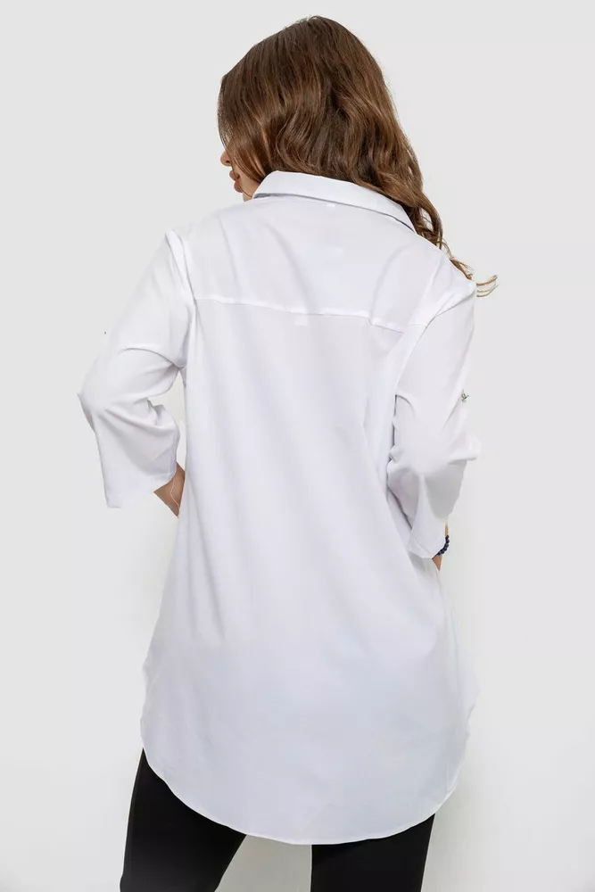 Купити Блуза класична  -уцінка, колір білий, 230R72-2-U - Фото №4