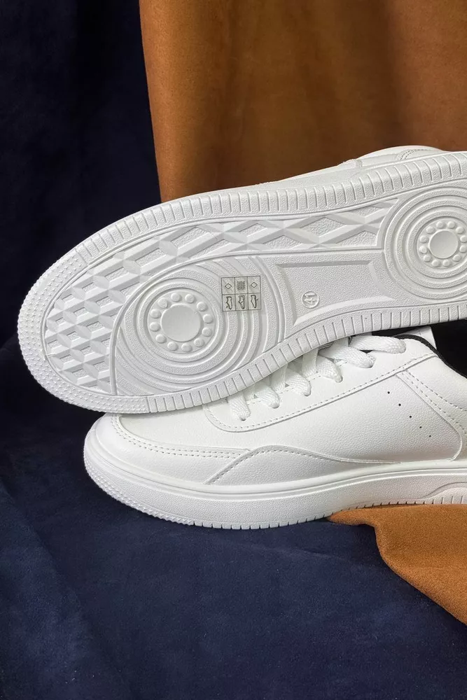 Купити Кеди чоловічі, колір біло-чорний, 248RR193 - Фото №5