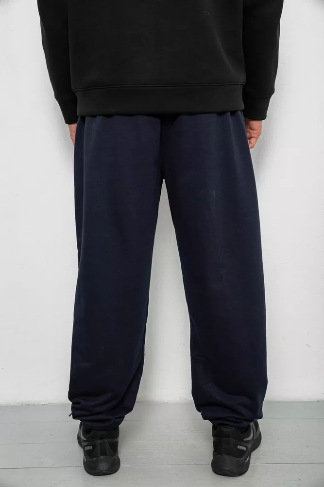 Купити Спортивні штани чоловічі однотонні, колір синій, 244RY-428 - Фото №4