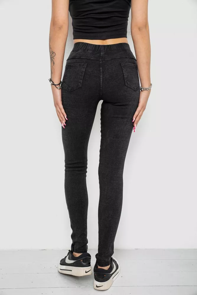 Купить Джеггинсы женские  -уценка, цвет темно-серый, 238RA604-U - Фото №4