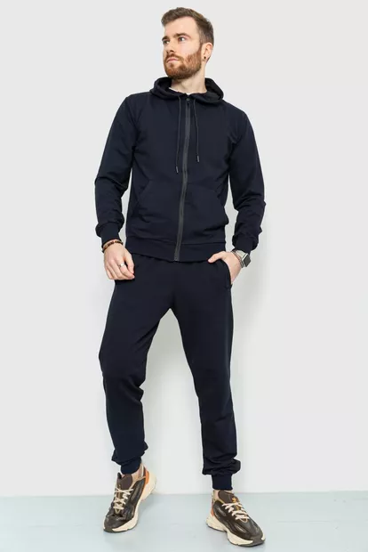 Спорт костюм чоловічий демісезонний, колір темно-синій, 241R175