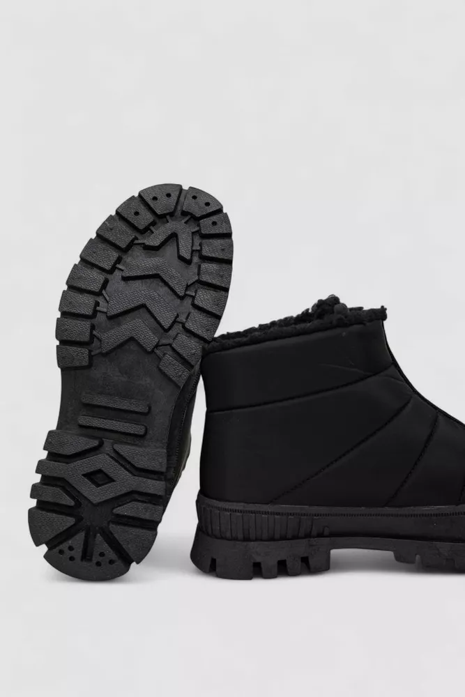 Купити Дутики жіночі зимові на хутрі, колір чорний, 248RCX1740 - Фото №5