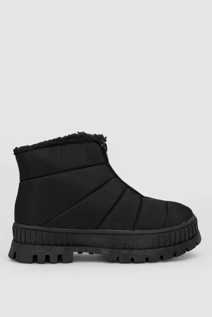 Дутики жіночі зимові на хутрі, колір чорний, 248RCX1740