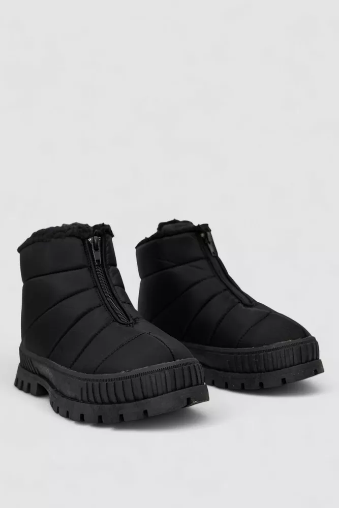 Купити Дутики жіночі зимові на хутрі, колір чорний, 248RCX1740 - Фото №3