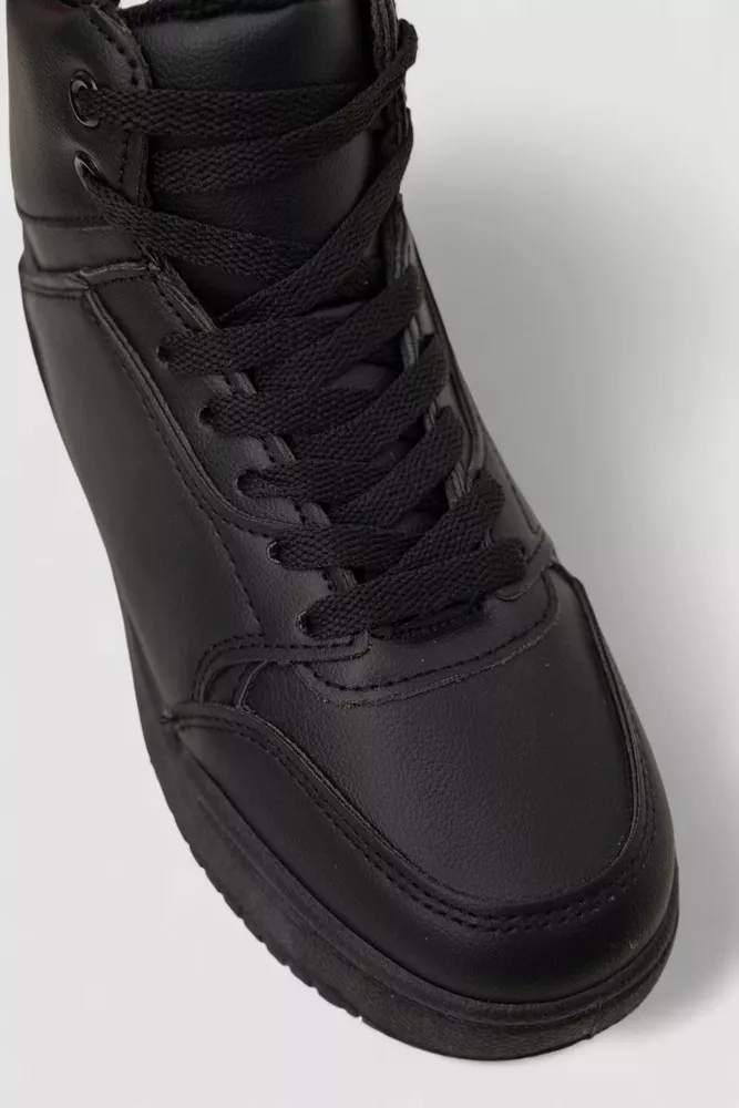 Купить Кроссовки женские зимние на меху, цвет черный, 248RAD02 - Фото №2