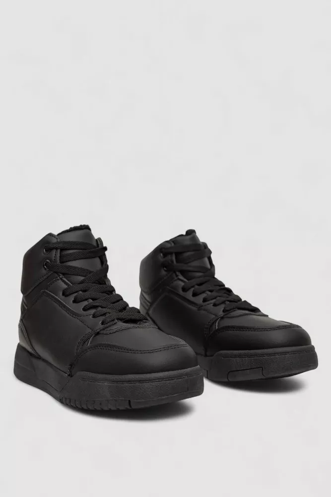 Купить Кроссовки женские зимние на меху, цвет черный, 248RAD02 - Фото №3