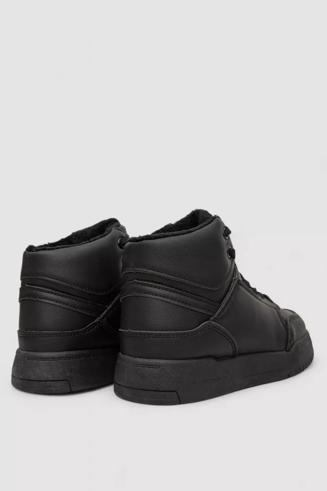 Купить Кроссовки женские зимние на меху, цвет черный, 248RAD02 - Фото №4