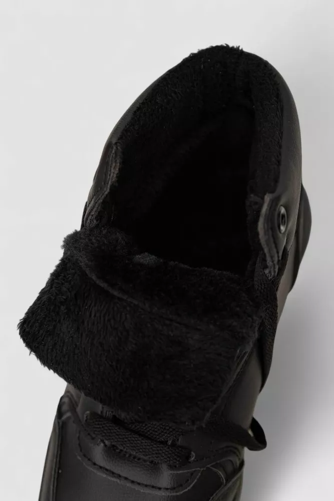 Купить Кроссовки женские зимние на меху, цвет черный, 248RAD02 - Фото №6