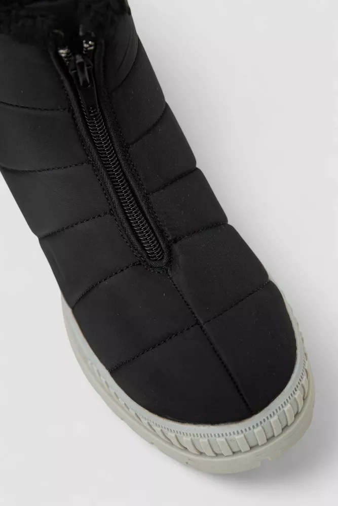 Купить Дутики женские зимние на меху, цвет черно-серый, 248RCX1740 - Фото №2