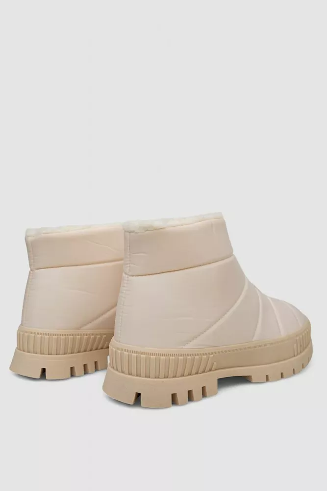 Купити Дутики жіночі зимові на хутрі, колір бежевий, 248RCX1740 - Фото №4