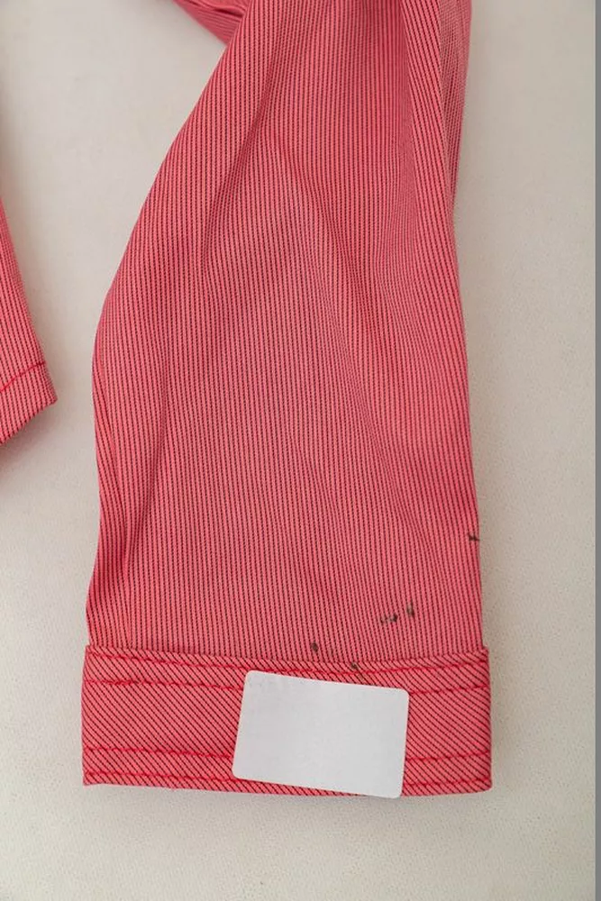 Купити Сорочка класична в смужку  -уцінка, колір кораловий, 230R646-U-36 оптом - Фото №6