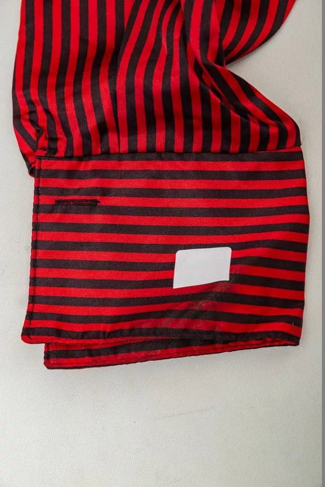 Купить Рубашка классическая в полоску  -уценка, цвет черно-красный, 230R66-U-58 - Фото №6