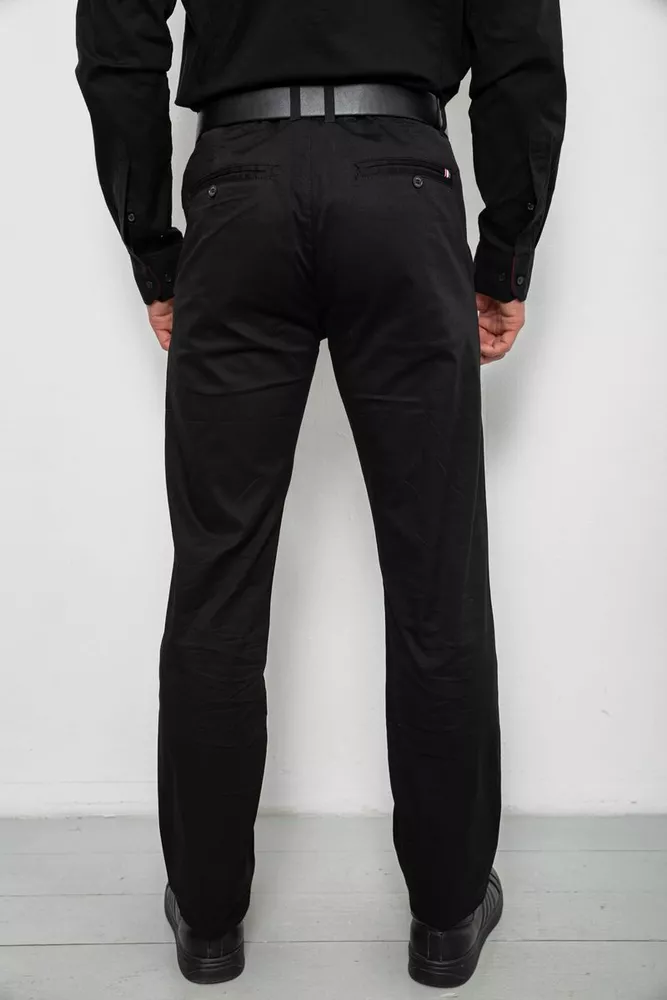 Купити Штани чоловічі класичні, колір чорний, 243RXK39-3 - Фото №4