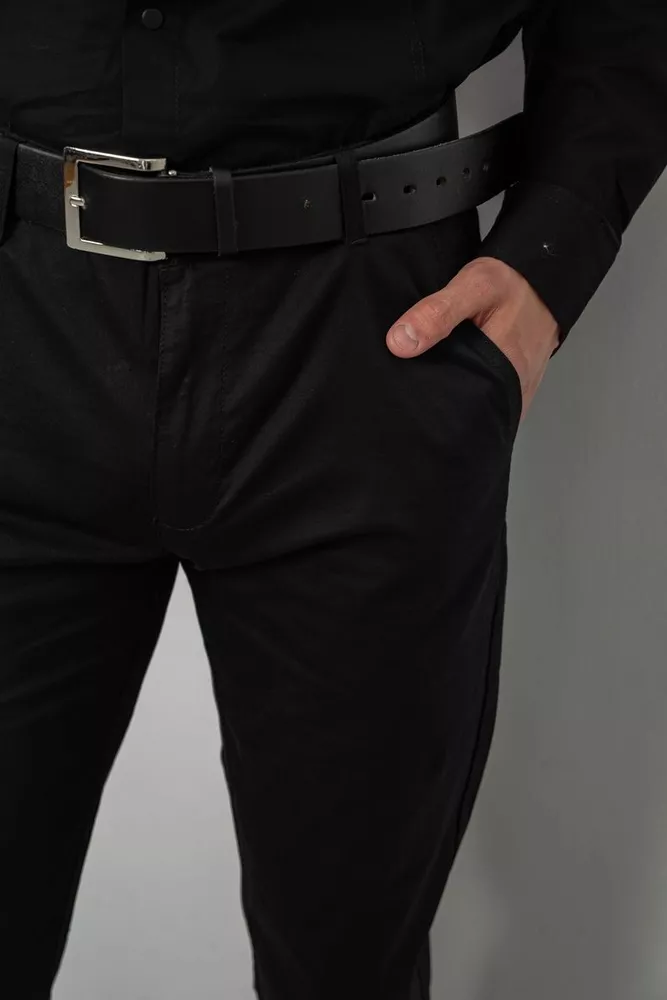 Купити Штани чоловічі класичні, колір чорний, 243RXK39-3 - Фото №5