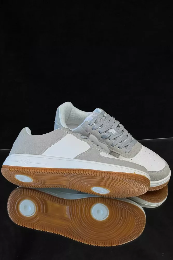 Купить Кроссовки мужские, цвет бело-серый, 248RHB710-13 - Фото №3