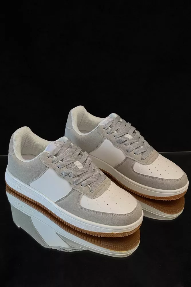 Купить Кроссовки мужские, цвет бело-серый, 248RHB710-13 - Фото №4