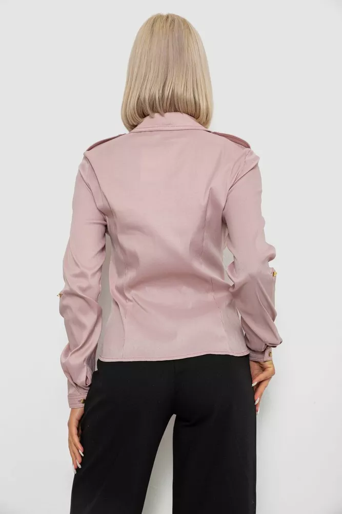 Купить Рубашка классическая в полоску  -уценка, цвет пудровый, 230R646-U-39 - Фото №4