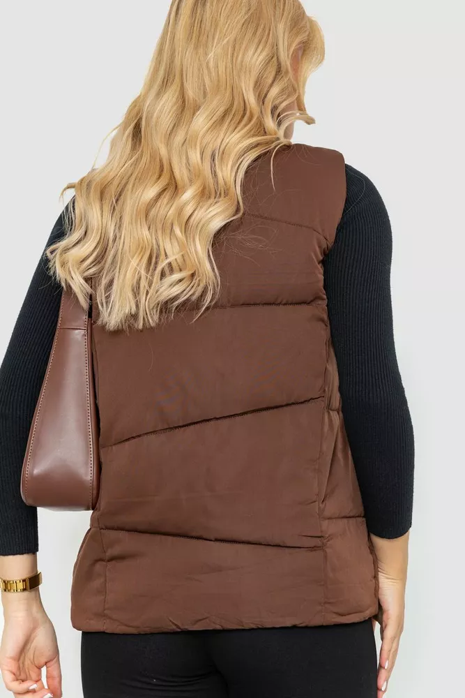 Купити Куртка жіноча, колір коричневий, 235R9090 оптом - Фото №4