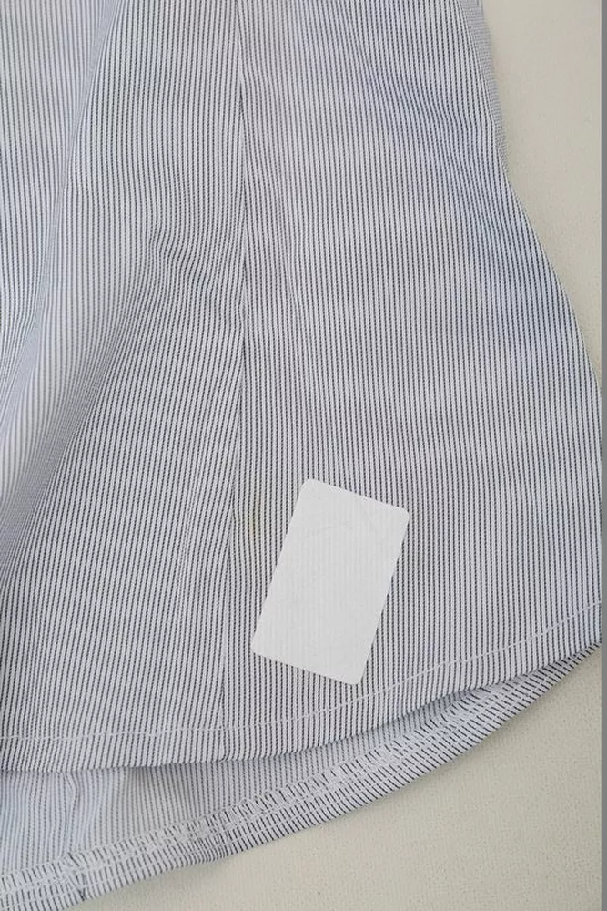 Купить Рубашка классическая в полоску  -уценка, цвет серый, 230R646-U-37 оптом - Фото №6