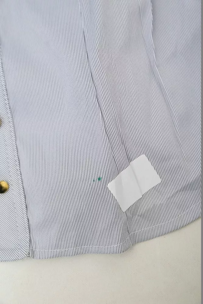 Купити Сорочка класична в смужку  -уцінка, колір сірий, 230R646-U-40 оптом - Фото №6