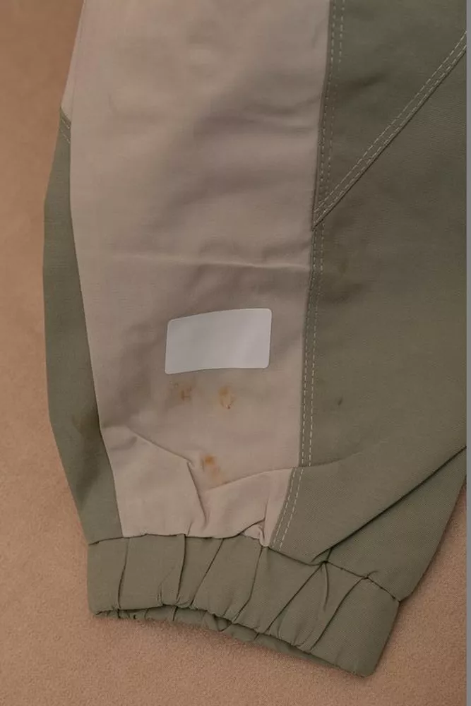 Купити Вітровка чоловіча з принтом  -уцінка, колір оливковий, 214R603-1-U-47 - Фото №10