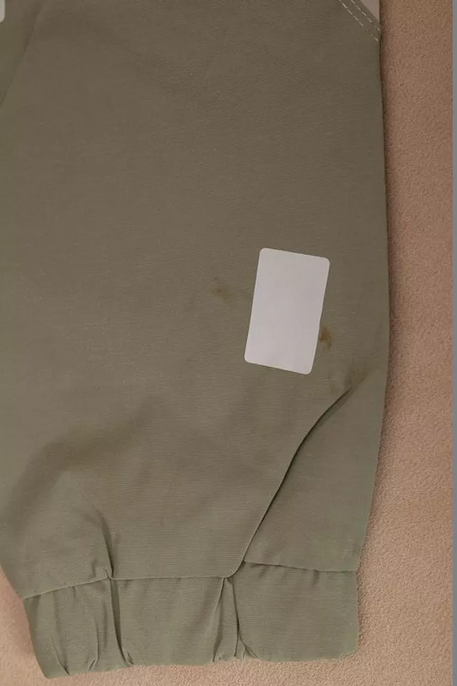 Купити Вітровка чоловіча з принтом  -уцінка, колір оливковий, 214R603-1-U-48 - Фото №10