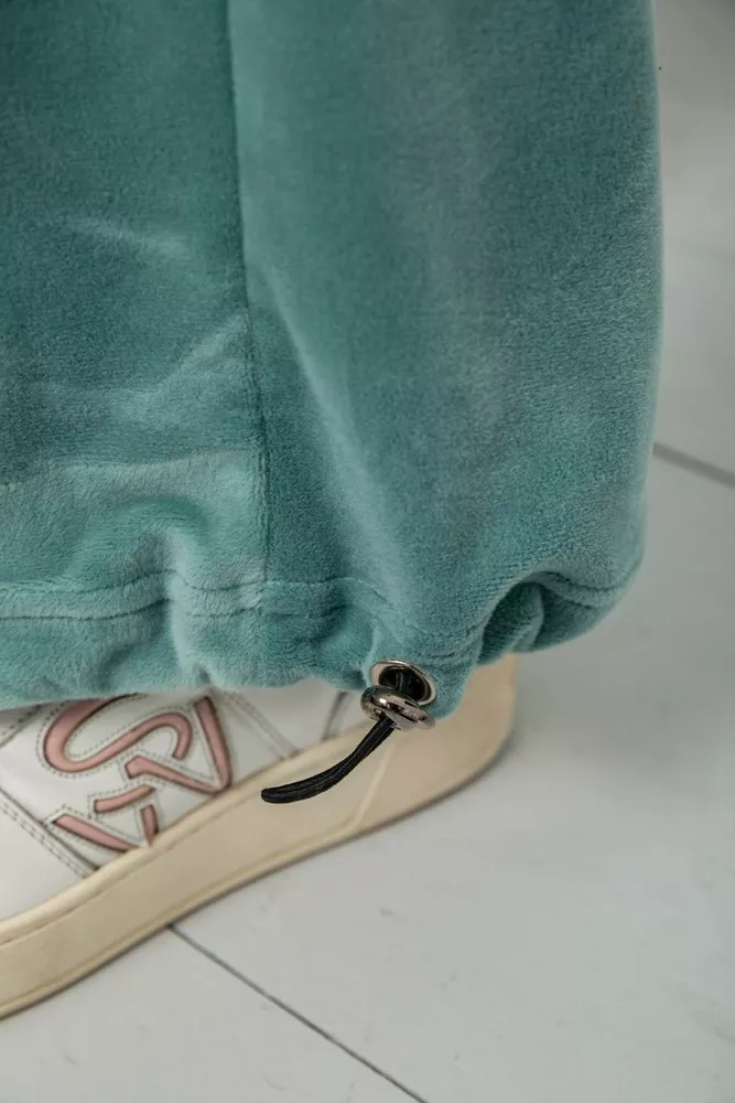 Купить Спортивный костюм женский велюровый, цвет оливковый, 241R2001-20 оптом - Фото №7