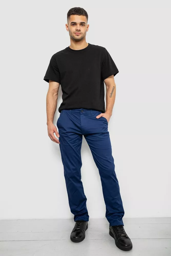 Купити Штани чоловічі класичні, колір синій, 243RXK39-5-2 - Фото №2
