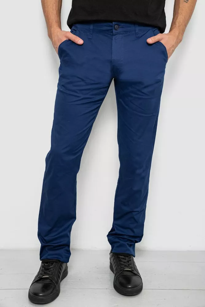 Купити Штани чоловічі класичні, колір синій, 243RXK39-5-2 - Фото №1