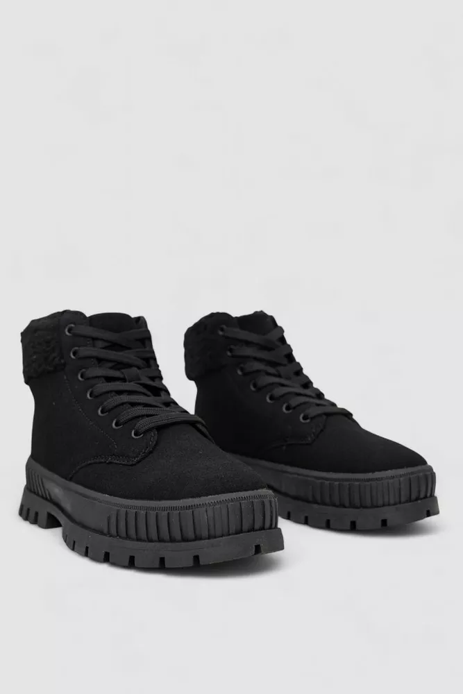 Купити Черевики жіночі зимові на хутрі, колір чорний, 248RCX1750-2 - Фото №3