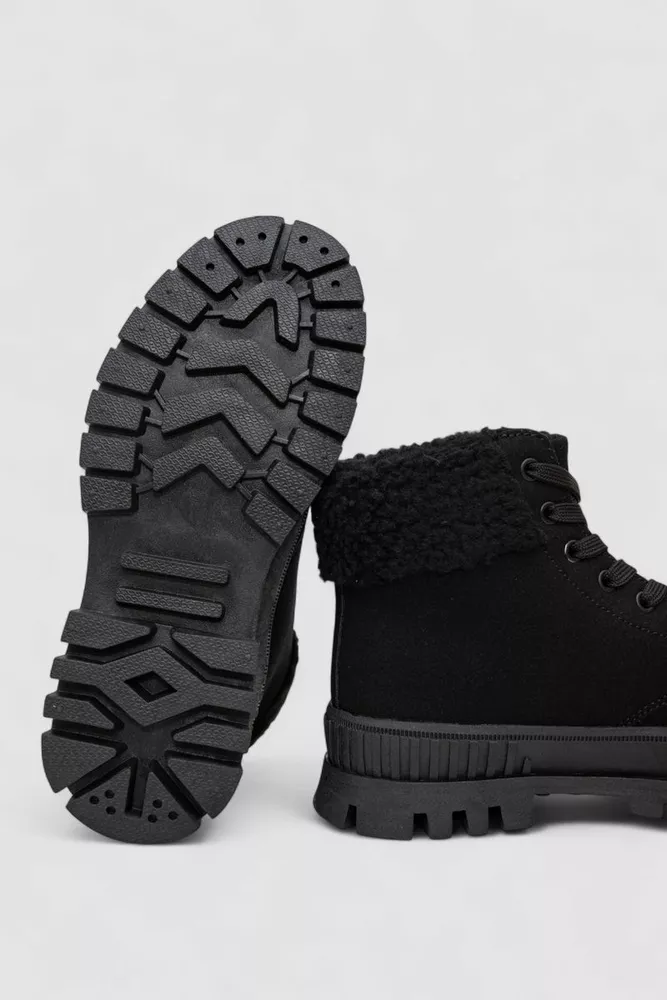 Купити Черевики жіночі зимові на хутрі, колір чорний, 248RCX1750-2 - Фото №5