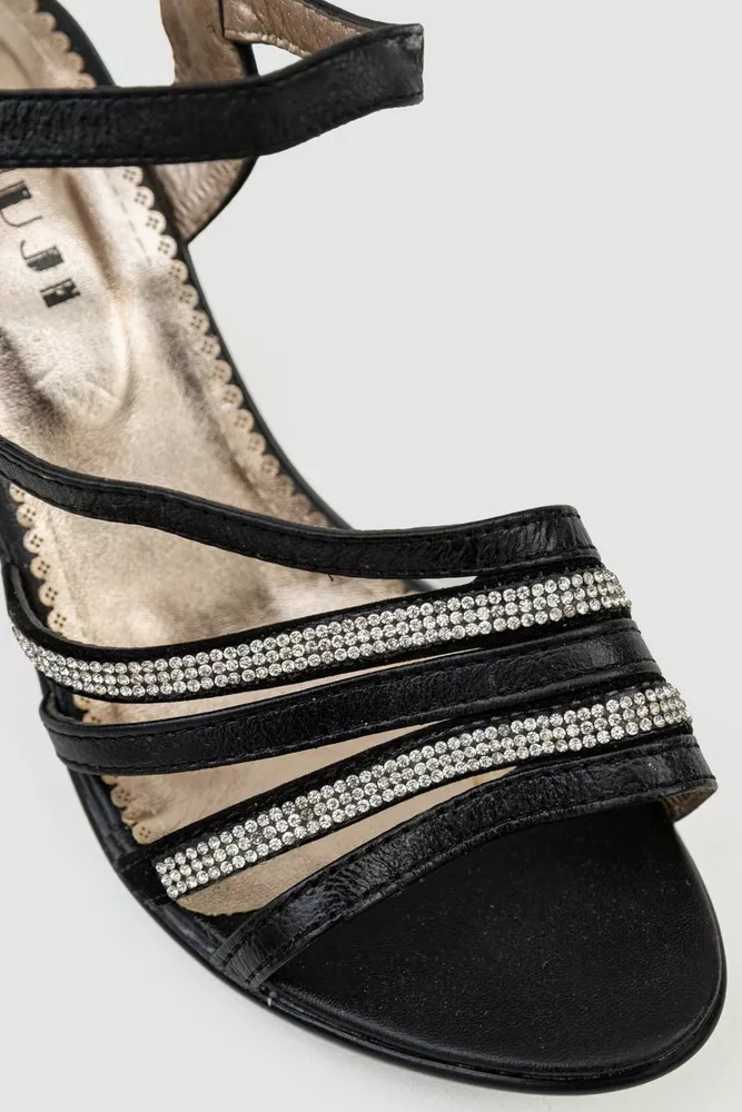 Купити Босоніжки жіночі  -уцінка, колір чорний, 182RA166-U-23 - Фото №2