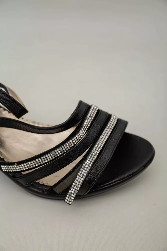 Купити Босоніжки жіночі  -уцінка, колір чорний, 182RA166-U-23 - Фото №5