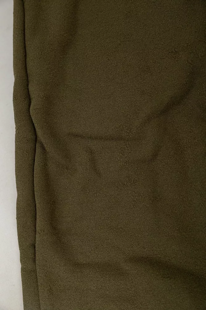 Купити Спортивні штани жіночі на флісі  -уцінка, колір хакі, 238R57828-U-10 - Фото №6